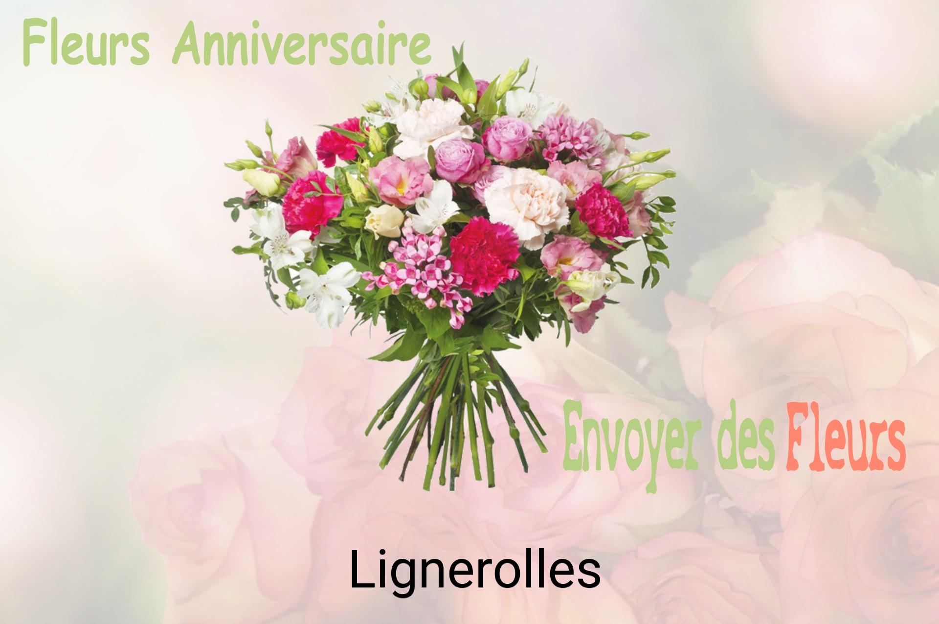 Bouquet de fleurs d’anniversaire livré à Lignerolles